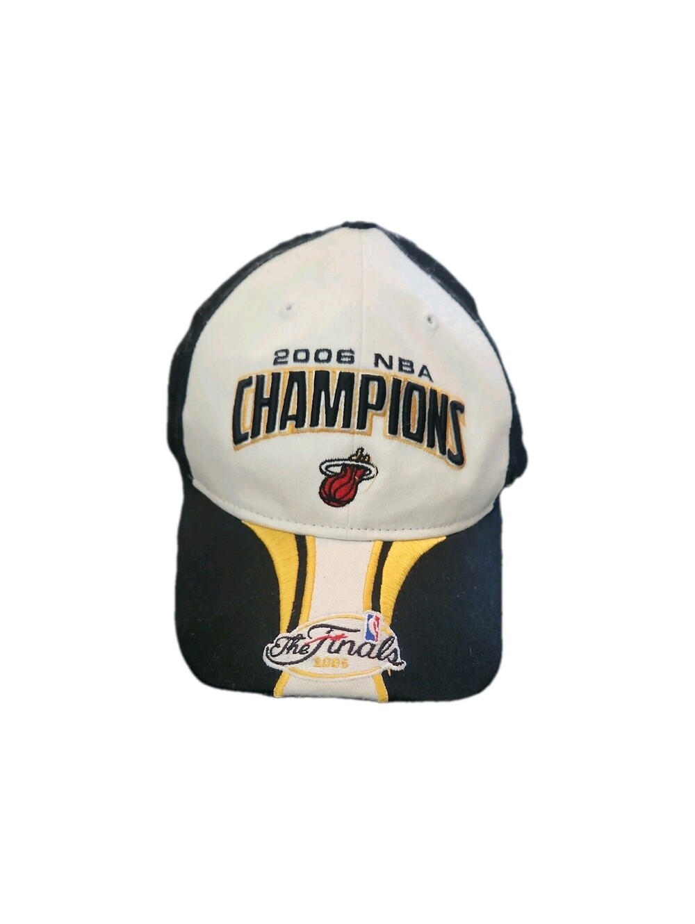 Vintage 2006 Miami Heat NBA Champions The Finals White Adjustable Cap NWT
